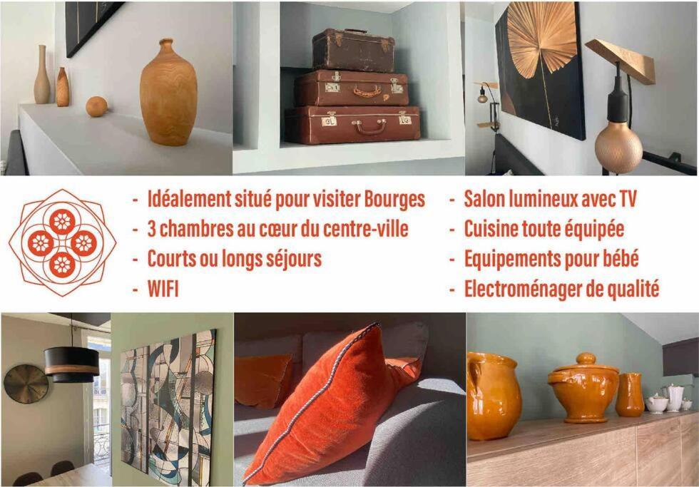 Les Quatre Piliers - 1 Min Palais Jacques Coeur Apartman Bourges Kültér fotó